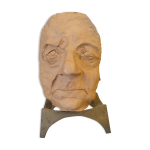 Buste en terre cuite de jean gabin
