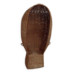 Cabine de plage osier rotin vintage fauteuil emmanuelle