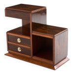 Cabinet de couture art deco moderniste palissandre laiton vers 1940 Cabinet de couture art deco moderniste palissandre laiton vers 1940