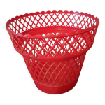 Cache pot 1960 plastique syla rouge Cache pot 1960 plastique syla rouge