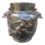 Cache - pot en bronze art nouveau, par joseph chéret Cache - pot en bronze art nouveau, par joseph chéret