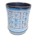 Cache - pot en céramique bleue danuta le hénaff Cache - pot en céramique bleue danuta le hénaff