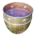 Cache pot en laiton ancien