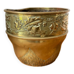 Cache - pot en laiton annes 70 - 80