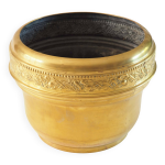 Cache pot laiton dor