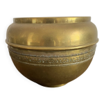Cache pot en laiton dor villedieu