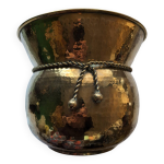 Cache pot en laiton martel