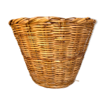 Cache pot en osier corbeille