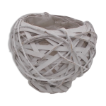 Cache pot osier rond
