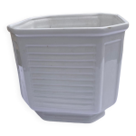 Cache pot rectangulaire blanc