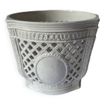 Cache pot réticulé en porcelaine italienne Cache pot réticulé en porcelaine italienne