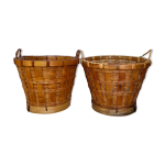 Caches pots en rotin