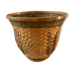 Cache - pot en rotin années 70 Cache - pot en rotin années 70
