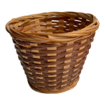 Cache - pot en rotin & osier plantes années 70 Cache - pot en rotin & osier plantes années 70