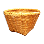 Cache pot en rotin vintage
