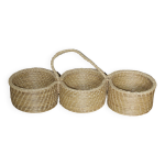 Cache pot suspension en osier
