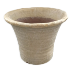 Cache pot terre cuite blanchie