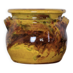 Cache - pot en terre verniss