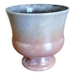 Cache - pot vase vintage strehla germany c�ramique rose iris�