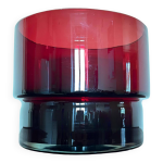 Cache pot verre rouge années 60 Cache pot verre rouge années 60