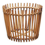 Cache - pot vintage en rotin