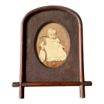 Cadre antique en bois sculpt mesures 22 cm x 18 cm
