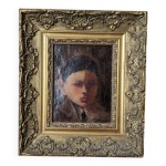 Cadre huile sur toile ancien tableau encadré bois doré baroque Cadre huile sur toile ancien tableau encadré bois doré baroque