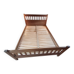 Cadre de lit bois et sommier lattes habitat 140 * 190 Cadre de lit bois et sommier lattes habitat 140 * 190