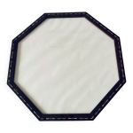 Cadre octogonal en marqueterie