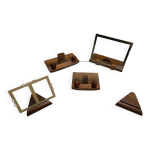 Cadres photos art dco en bois