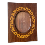Cadre photo en bois art nouveau, en bois intarsia 20 cm x 15 cm