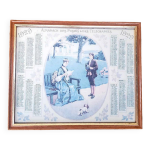 Cadre photo en bois avec liseré doré 27cm x 22cm Cadre photo en bois avec liseré doré 27cm x 22cm