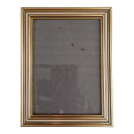 Cadre photo sous verre, bois dor