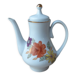 Cafetière en faience motif floral, cafetière verseuse style bohème Cafetière en faience motif floral, cafetière verseuse style bohème