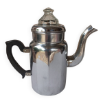 Cafeti�re en m�tal argent� et verre