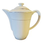 Cafetire porcelaine blanche liseret or porcelaine de couleuvre