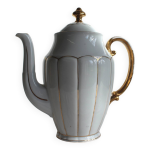 Cafetire porcelaine blanche et or