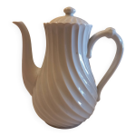 Cafetire en porcelaine de limoges design torsad blanche