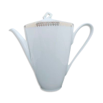 Cafetire porcelaine de sologne  la motte  blanche et or