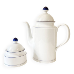 Cafetière et sucrier en porcelaine seltmann weiden, w germany, années 1980 Cafetière et sucrier en porcelaine seltmann weiden, w germany, années 1980