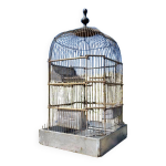Cage  oiseaux 1900 mangeoire et abreuvoir