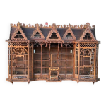 Importante cage à oiseaux - volière figurant une maison début xxème l 158 cm Importante cage à oiseaux - volière figurant une maison début xxème l 158 cm