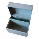 Caisson / bote mtallique de rangement vintage annes 1960