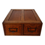 Caisson classeur vintage 2 tiroirs en chne