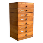 Caisson  tiroirs vintage boutons en baklite 1950