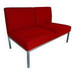 Canapé 2 places chauffeuse vintage des années 70 design artifort rouge Canapé 2 places chauffeuse vintage des années 70 design artifort rouge