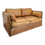 Canap 2 places roche bobois annes 80 en cuir