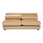 Canap� 2 places en velours beige