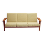 Canapé 3 places de hans wegner pour getama, modèle ge 290 en teck Canapé 3 places de hans wegner pour getama, modèle ge 290 en teck