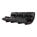 Canap 3 places marsala en cuir par michel ducaroy pour ligne roset